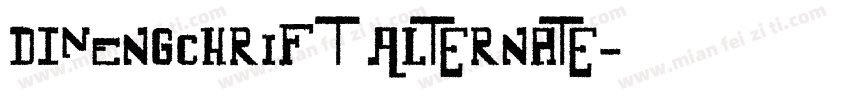 DINEngchrift Alternate字体转换